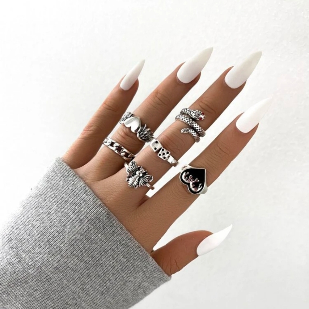 *Dieta* Set of 6 Rings - Picture 2 of 8